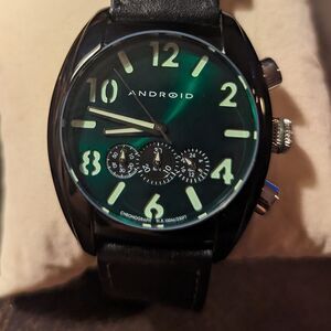 Android Ad368abu Decoy Chrono Green Dial Watch‎ Rare find